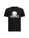 Versace Medusa Logo T-shirt In Black