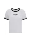 Versace Jersey T-shirt With Contrasting Beading In White