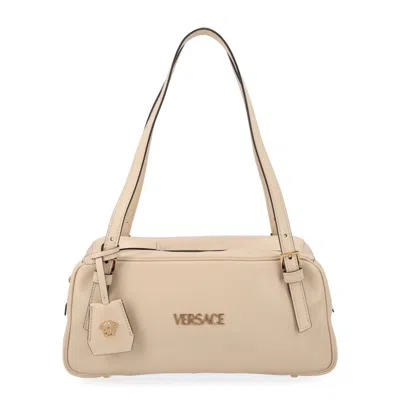 Versace Tag Bag In Brown