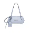 Versace Tag Bowling Mini Bag In Blue