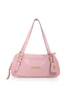 Versace Tag Bowling Shoulder Bag In English Rose