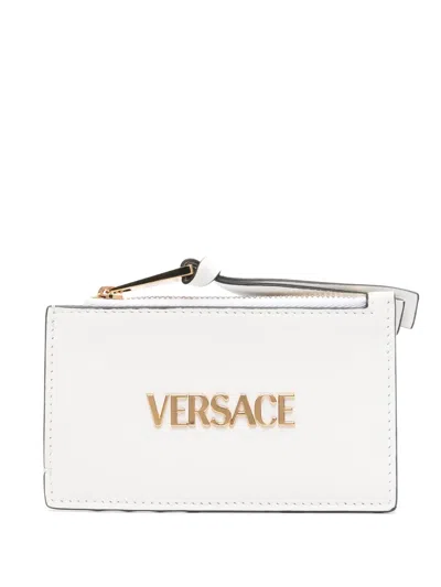 Versace Tag Cardholder In White