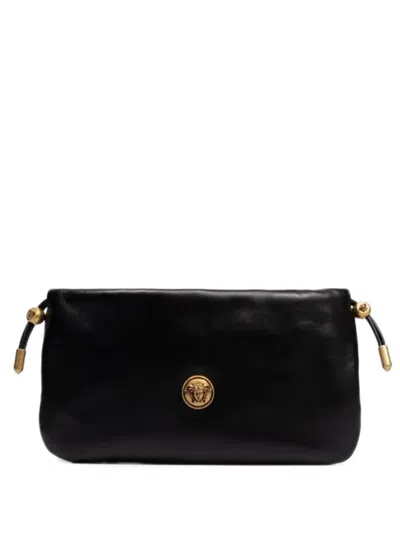 VERSACE TAG DRAWSTRING SHOULDER BAG