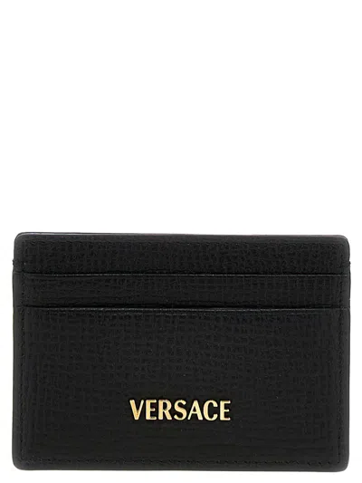 Versace 'tag Logo' Card Holder