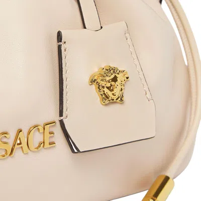 Versace Tag Mini Bag In Ivory