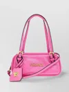 Versace Tag Bowling Leather Shoulder Bag