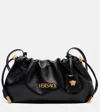 Versace Lamb Leather Minibag Gold Tone Hardware In Black