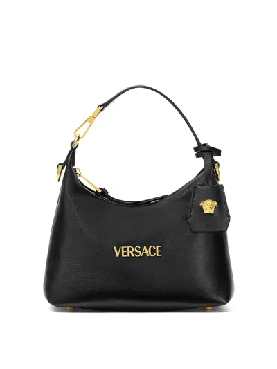 Versace Tag Passepartout Bag In Black