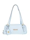 Versace Tag Shoulder Bag In Blue