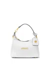 Versace Tag Tote Bag In White