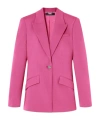 Versace Wool Single-breasted Dv Blazer In Pink