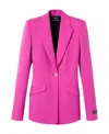 Versace Woman Blazer Fuchsia Size 2 Virgin Wool In Pink