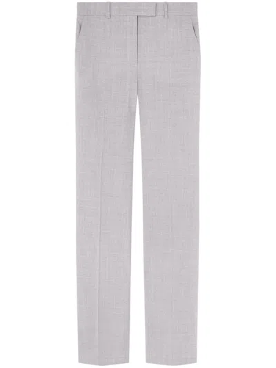 Versace Tailored Straight-leg Trousers In Gray