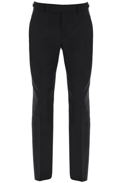 Versace Tailored Pants With Medusa Details In Black