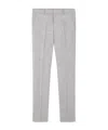 Versace Tailored Slim-cut Trousers In Gray