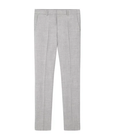 Versace Tailored Slim-cut Trousers In Gris