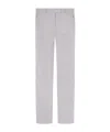 Versace Straight-leg Tailored Pants With Refined Finish In White
