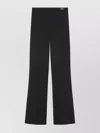 Versace Tailored Wide-leg Pants Front Pleats In Black