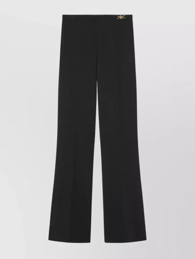 VERSACE TAILORED WIDE-LEG PANTS FRONT PLEATS