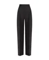 Versace Tailored Wide-leg Trousers In Black