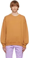 Versace Tan Appliqué Sweatshirt In 1n700 Tawny Brown