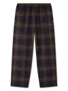 Versace Tartan-pattern Trousers In Blue