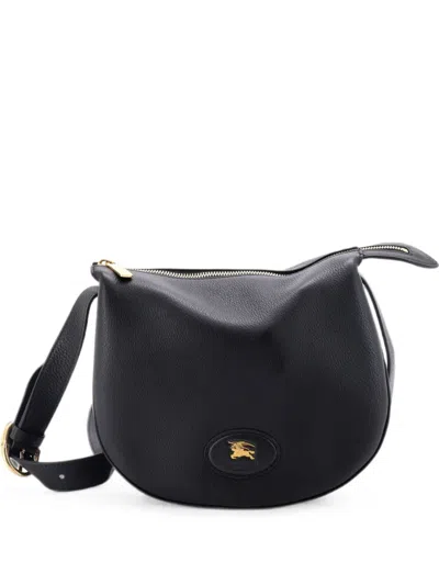 Pre-owned Versace Tavistock Leather Large Crossbody Bag In 黑色
