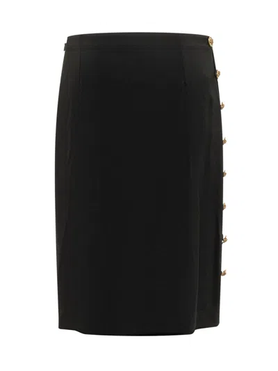 Versace Techno Cady Skirt In Black
