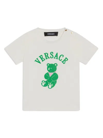 Versace Kids' Teddy T-shirt In White