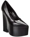 VERSACE VERSACE TEMPEST LEATHER PLATFORM PUMP