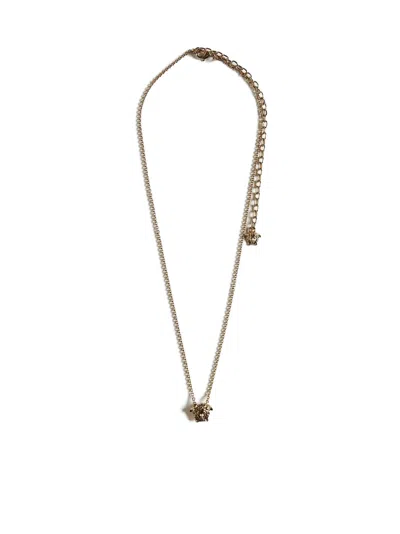 Versace Medusa Necklace In Gold