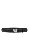 Versace The Medusa Baroque Belt In Black