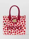 Versace 'the Medusa' Floral Pattern Tote Bag