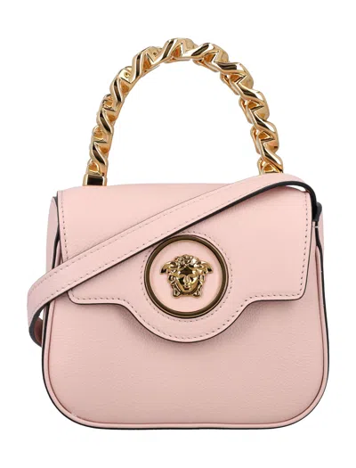 Versace "the Medusa" Mini Top Handle Handbag In Pink