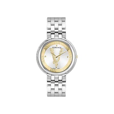 Pre-owned Versace Thea Bracelet Watch 'stainless Steel' | Silver | Women's Size Onesize