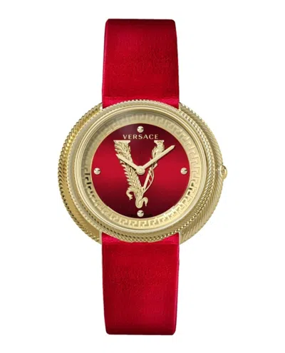 VERSACE THEA LEATHER WATCH