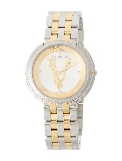 Pre-owned Versace Thea Watch, 38mm In Multi