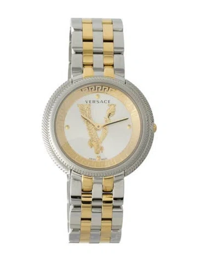 Pre-owned Versace Thea Watch, 38mm In Multi