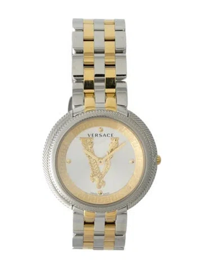 Pre-owned Versace Thea Watch, 38mm In Multi