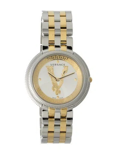 Pre-owned Versace Thea Watch, 38mm In Multi