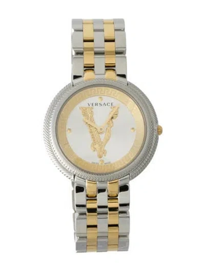 Pre-owned Versace Thea Watch, 38mm In Multi