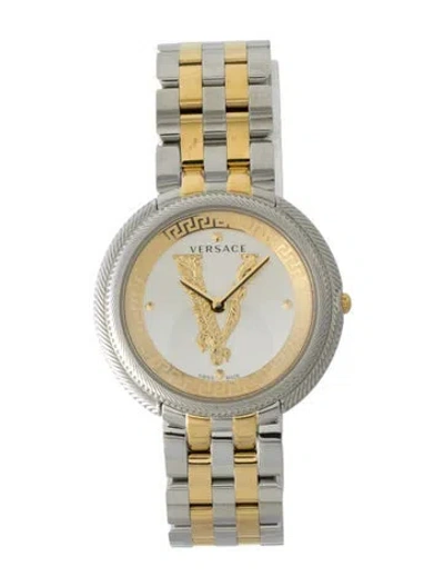 Pre-owned Versace Thea Watch, 38mm In Multi