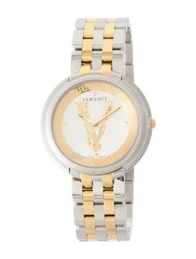 Pre-owned Versace Thea Watch, 38mm In Multi