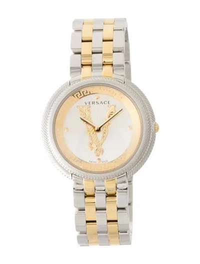 Pre-owned Versace Thea Watch, 38mm In Multi