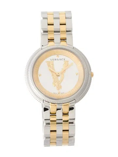 Pre-owned Versace Thea Watch, 38mm In Multi