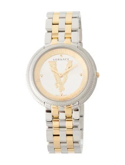 Pre-owned Versace Thea Watch, 38mm In Multi