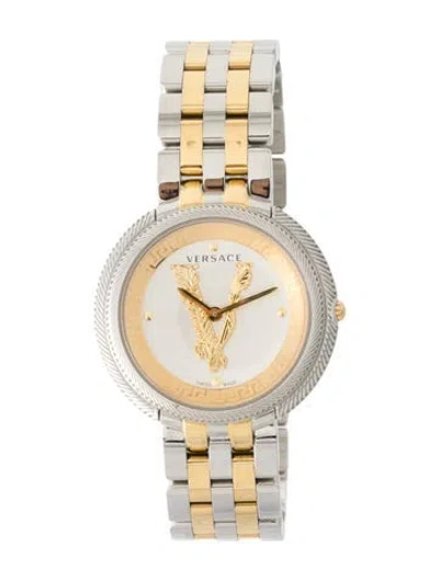 Pre-owned Versace Thea Watch, 38mm In Multi