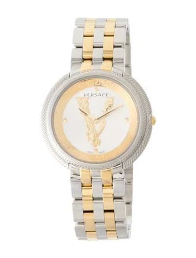 Pre-owned Versace Thea Watch, 38mm In Multi