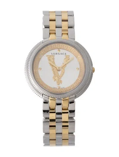 Pre-owned Versace Thea Watch, 38mm In Multi
