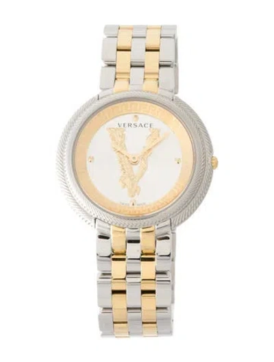 Pre-owned Versace Thea Watch, 38mm In Multi